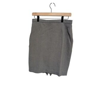 LOFT Gray Pencil Skirt Career Office Academia Business Workwear Fitted Size 4
